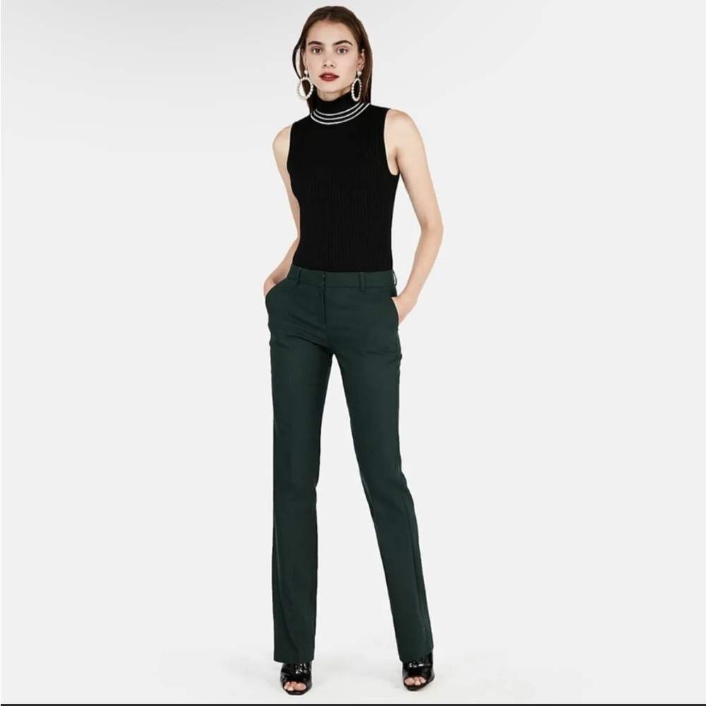 Express Mid Rise Barely Boot Columnist Pant 2S